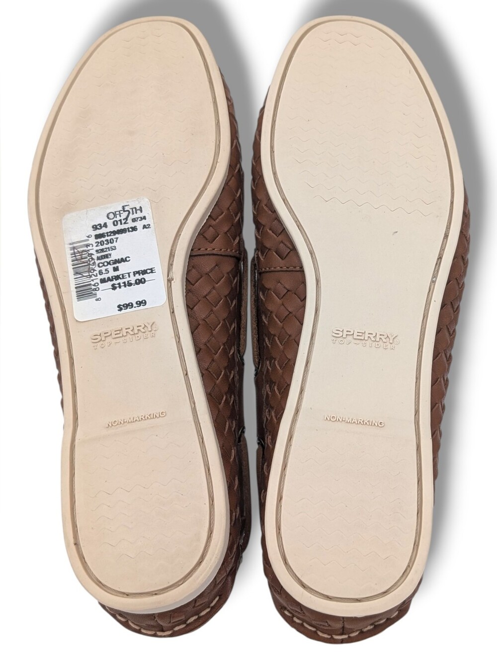 NEW Sperry Top-Slider Audrey Size 6.5M Women's Cognac Brown Leather Loafers - Picture 14 of 17